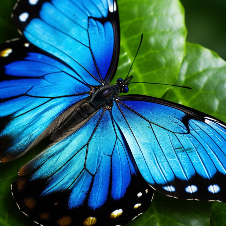 Borboleta azul costa rica