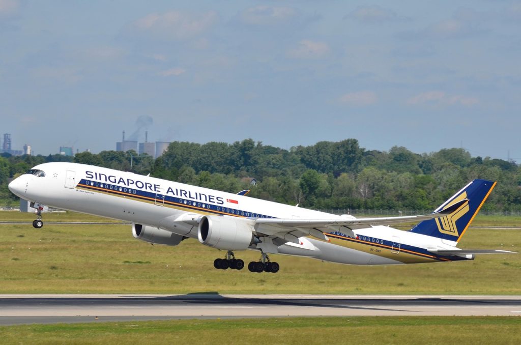Avião singapore airlines